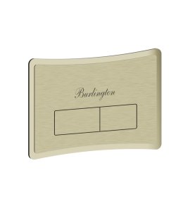 Burlington Strand Płytka spłukująca 25,5x18 brushed brass SNFLUSHF