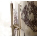 Burlington Strand Słuchawka prysznicowa z wężem i przyłączem ściennym brushed nickel SN963L