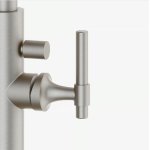 Burlington Strand Uchwyt do baterii wannowo-prysznicowej wolnostojącej brushed nickel SN416HANDLEL