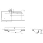 Burlington Strand Umywalka 100x46,5 biała SNFB10003TH