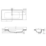Burlington Strand Umywalka 100x46,5 biała SNFB10001TH