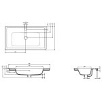 Burlington Strand Umywalka 80x46,5 biała SNFB8001TH