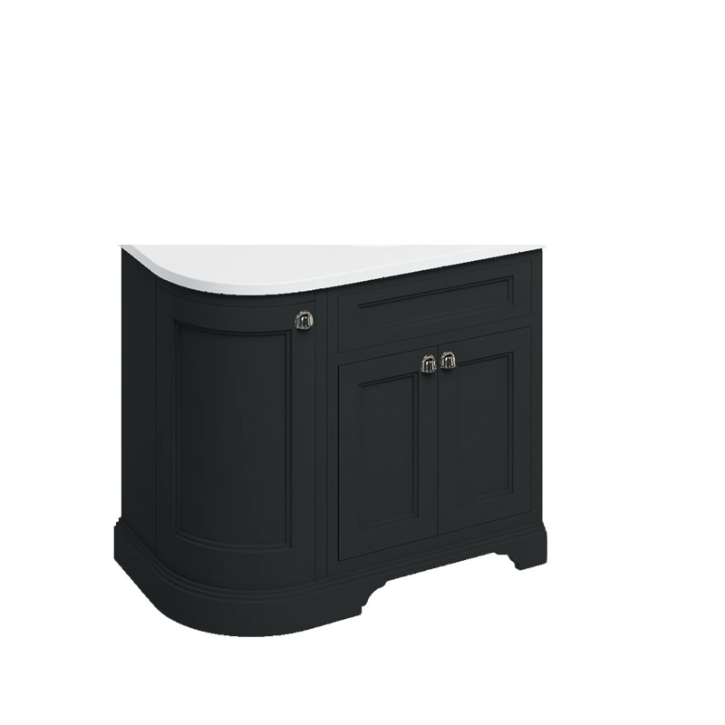Burlington Szafka pod umywalkę 100x55 Prawa Matt Black FC3BM