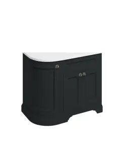 Burlington Szafka pod umywalkę 100x55 Prawa Matt Black FC3BM