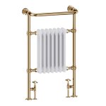 Burlington Trafalgar Grzejnik wodny Gold/Biały R1GOLD