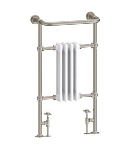 Burlington Trafalgar Grzejnik wodny Brushed Nickel/Biały R2BNKL