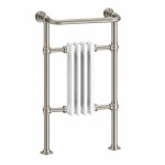 Burlington Trafalgar Grzejnik wodny Brushed Nickel/Biały R2BNKL