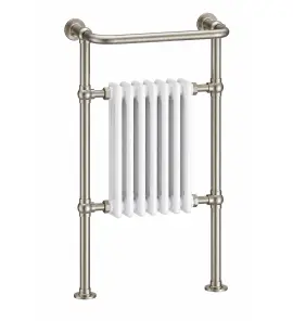 Burlington Trafalgar Grzejnik wodny Brushed Nickel/Biały R1BNKL