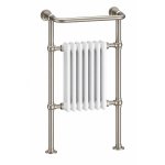 Burlington Trafalgar Grzejnik wodny Brushed Nickel/Biały R1BNKL