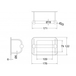 Burlington Uchwyt na papier toaletowy chrom A5CHR