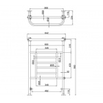 Burlington Vincent Grzejnik wodny z zaworami bez grzałki chrom R5CHR+R6CHR