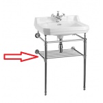 Burlington Półka na ręcznik do stelaża pod umywalkę Chrom T23A_S