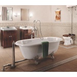 Burlington Windsor Wanna wolnostojąca 150x75 bez nóżek biała E4