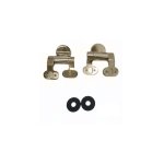 Burlington Zawiasy do deski sedesowej wolnoopadającej Brushed Nickel SP813BNKL