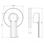 Carlo Frattini Mast Bateria natryskowa podtynkowa Chrom F3133/1CR