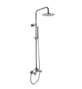 Carlo Frattini Maxima Bateria natryskowa z deszczownicą Ø 25 cm i zestawem natryskowym Chom F5305/2CR