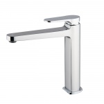 Carlo Frattini Next Bateria umywalkowa jednouchwytowa wysoka z korkiem Chrom F3941LNCR