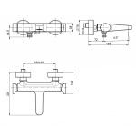 Carlo Frattini Next Bateria wannowo-natynkowa bez zestawu natryskowego Chrom F3934/1CR