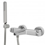 Carlo Frattini Next Bateria wannowo-natynkowa z zestawem natryskowym Chrom F3934CR