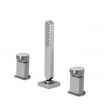 Carlo Frattini Next Bateria wannowa 3-otworowa Chrom F3944/1CR