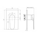 Carlo Frattini Next Bateria wannowo-natryskowa jednouchwytowa podtynkowa Chrom F3949X1CR