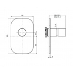 Carlo Frattini Nomos Go Bateria wannowo-natryskowa jednouchwytowa podtynkowa Chrom F4169X1CR