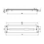 Carlo Frattini Panel montażowy Chrom F2193