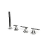 Carlo Frattini Park Line Bateria wannowa 4-otworowa chrom F1324/1CR