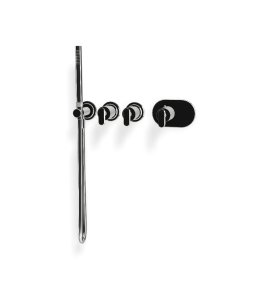 Carlo Frattini Park Line Bateria wannowa/prysznicowa podtynkowa ze słuchawką i wężem element zewnętrzny chrom F1368X2CR