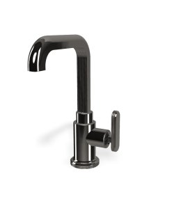 Carlo Frattini Park Line Bateria umywalkowa z korkiem klik klak black chrome F1321LCN