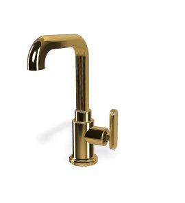 Carlo Frattini Park Line Bateria umywalkowa z korkiem klik klak gold F1321LOR