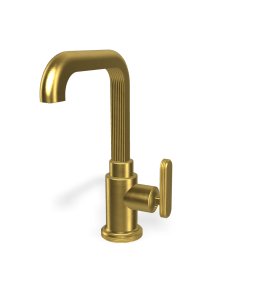 Carlo Frattini Park Line Bateria umywalkowa z korkiem klik klak brushed gold F1321LOS