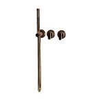 Carlo Frattini Park Line Bateria wannowa/prysznicowa podtynkowa z zestawem prysznicowym element zewnętrzny amber bronze F1319WX8ZL