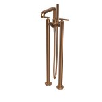 Carlo Frattini Park Line Bateria wannowa wolnostojąca podtynkowa ze słuchawką i wężem element zewnętrzny brushed bronze F1304/4ZS