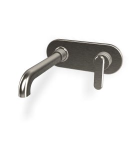 Carlo Frattini Park Line Bateria umywalkowa podtynkowa z korkiem klik klak element zewnętrzny brushed nickel F1301WLX5SN