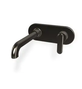 Carlo Frattini Park Line Bateria umywalkowa podtynkowa z korkiem klik klak element zewnętrzny brushed black chrome F1301WLX5CS