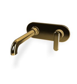 Carlo Frattini Park Line Bateria umywalkowa podtynkowa z korkiem klik klak element zewnętrzny gold F1301WLX5OR