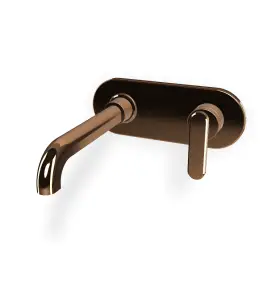 Carlo Frattini Park Line Bateria umywalkowa podtynkowa z korkiem klik klak element zewnętrzny amber bronze F1301WLX5ZL