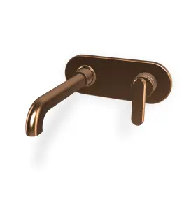 Carlo Frattini Park Line Bateria umywalkowa podtynkowa z korkiem klik klak element zewnętrzny brushed bronze F1301WLX5ZS