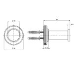Carlo Frattini Park Line Haczyk chrom F6304/1CR