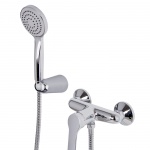 Carlo Frattini Serie 4 Bateria natryskowa z zestawem natryskowym Chrom F3765CR