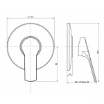 Carlo Frattini Serie 4 Bateria wannowo-natryskowa podtynkowa Chrom F3763/1CR