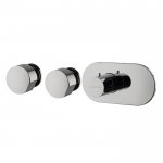 Carlo Frattini So Bateria natryskowa termostatyczna podtynkowa z 2-zaworami Chrom F3183X2CR