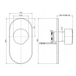 Carlo Frattini So Bateria wannowo-natryskowa podtynkowa Chrom F3189X1CR