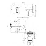 Carlo Frattini Spillo Steel Bateria umywalkowa podtynkowa Stal nierdzewna F3081X5INOX