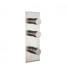 Carlo Frattini Spillo Steel Bateria podtynkowa termostatyczna z 2 zaworami wyjścia Stal nierdzewna F3089X2INOX