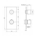 Carlo Frattini Spillo Steel Bateria podtynkowa termostatyczna z 1 zaworem wyjścia Stal nierdzewna F3089X1INOX