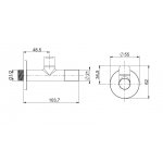 Carlo Frattini Spillo Steel Zawór kątowy Stal nierdzewna F197INOX