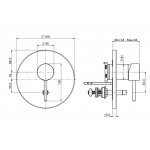Carlo Frattini Spillo Up Bateria wannowo-natryskowa podtynkowa z 2 przełącznikami wyjść Chrom F3039X2CR