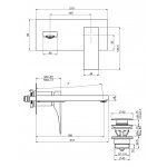 Carlo Frattini Zeta Bateria umywalkowa podtynkowa z korkiem Chrom F3971LX5CR